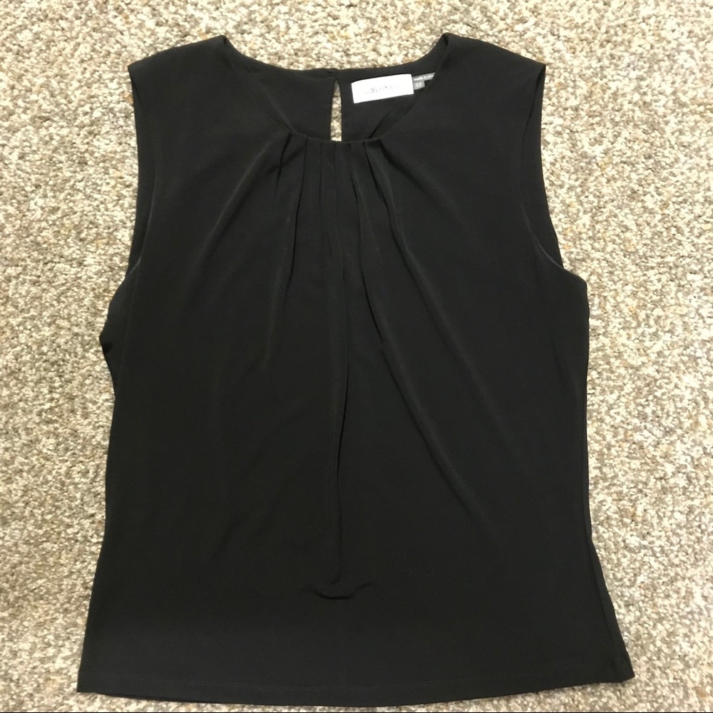 Calvin Klein black sleeveless top, size 12